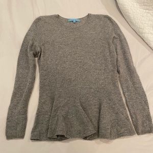 Antonio melani cashmere peplum sweater